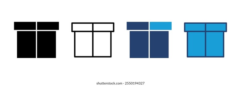 Kastensymbol, Vektor. Feld, Vektorsymbol, Paket, Paket