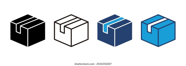 Box icon vector. box vector icon, package, parcel