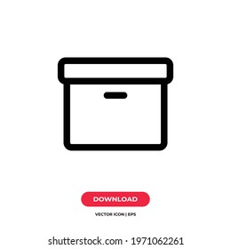 Box icon vector. Package sign