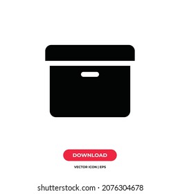 Box icon vector. Package sign