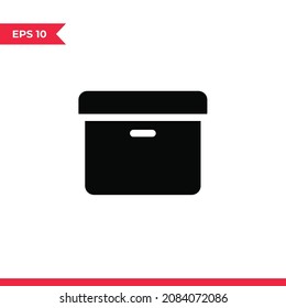 Box icon vector. Package sign