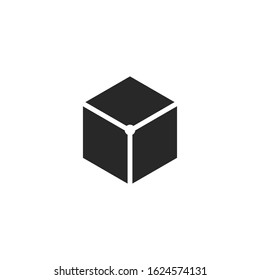 Box Icon vector sign isolated for graphic and web design. Box symbol template color editable on white background.