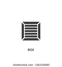 box icon vector. box sign on white background. box icon for web and app
