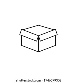 box icon vector sign symbol isolated