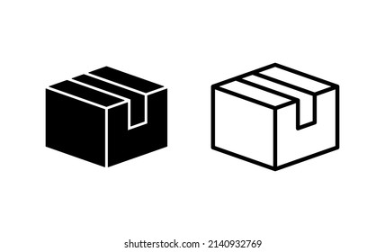 Box icon vector. box sign and symbol, parcel, package