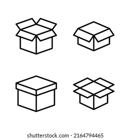 Box icon vector. box sign and symbol, parcel, package