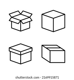 Box icon vector. box sign and symbol, parcel, package