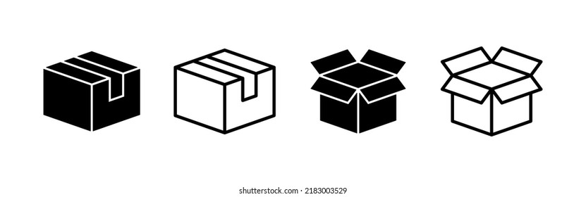 Box icon vector. box sign and symbol, parcel, package