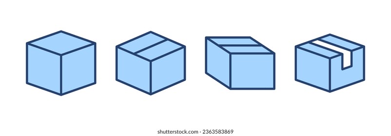 Box icon vector. box sign and symbol, parcel, package