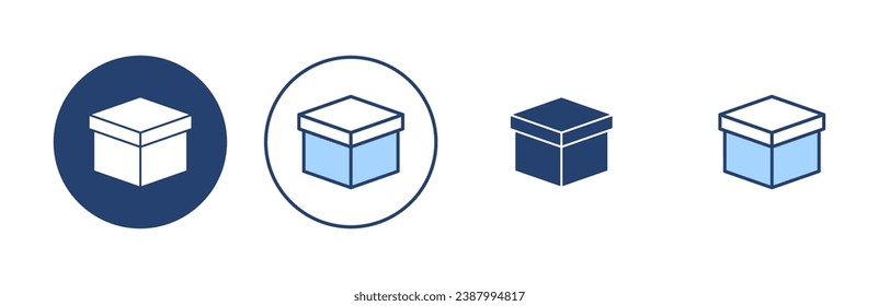 Box icon vector. box sign and symbol, parcel, package