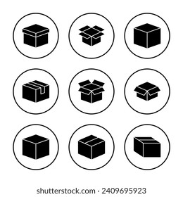 Box icon vector. box sign and symbol, parcel, package