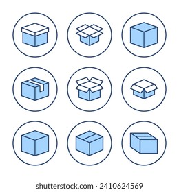 Box icon vector. box sign and symbol, parcel, package