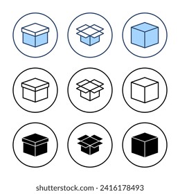 Box icon vector. box sign and symbol, parcel, package