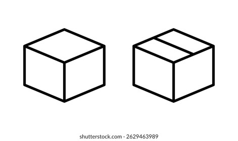 Box icon vector. box sign and symbol, parcel, package
