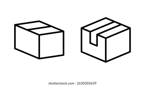 Box icon vector. box sign and symbol, parcel, package