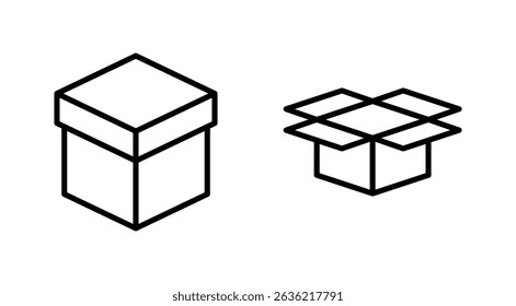 Box icon vector. box sign and symbol, parcel, package