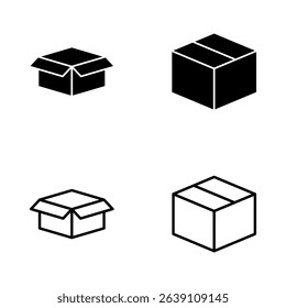 Box icon vector. box sign and symbol, parcel, package