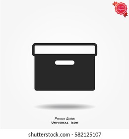 Box icon vector symbol