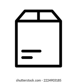 Ilustración de diseño de símbolo del vector de icono de caja