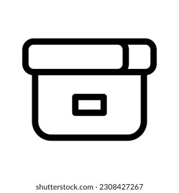 Ilustración de diseño de símbolo del vector de icono de caja