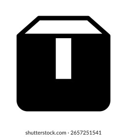 Ilustración de diseño de símbolo de Vector de icono de caja