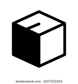 Ilustração de design de símbolo de vetor de ícone de caixa