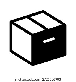 Ilustração de design de símbolo de vetor de ícone de caixa