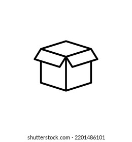 Box icon vector for web and mobile app. box sign and symbol, parcel, package