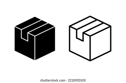 Box icon vector for web and mobile app. box sign and symbol, parcel, package