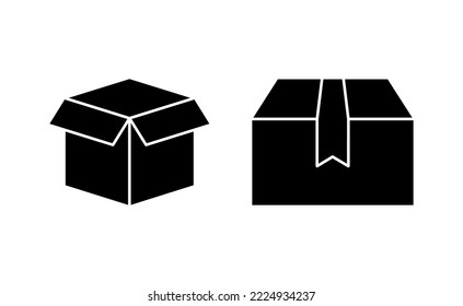 Box icon vector for web and mobile app. box sign and symbol, parcel, package