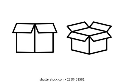 Box icon vector for web and mobile app. box sign and symbol, parcel, package