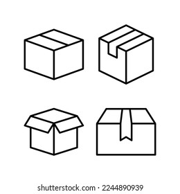 Box icon vector for web and mobile app. box sign and symbol, parcel, package