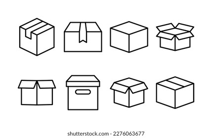 Box icon vector for web and mobile app. box sign and symbol, parcel, package