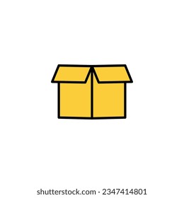 Box icon vector for web and mobile app. box sign and symbol, parcel, package