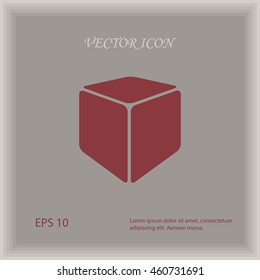 Box icon, web design element