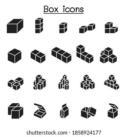 Iconos de caja ilustración vectorial