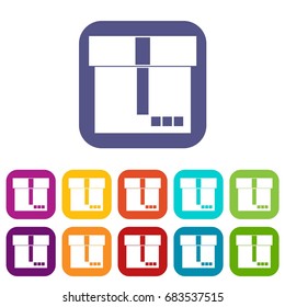 Box icons set