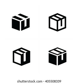 box icons set 4 item