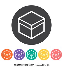 Box icons. Vector illustration.
