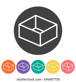 Box icons. Vector illustration.

