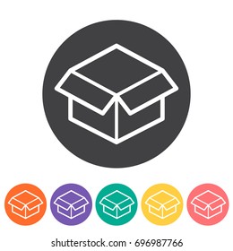 Box icons. Vector illustration.
