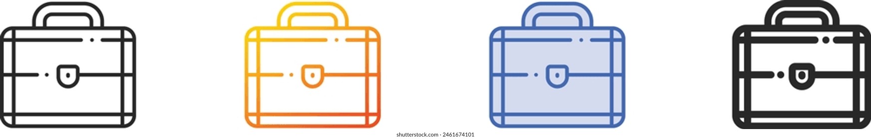 box icon.Thin Linear, Gradient, Blue Stroke and bold Style Design Isolated On White Background
