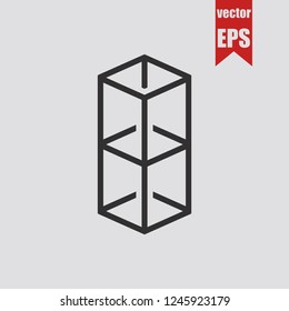 Box icon.Vector illustration.