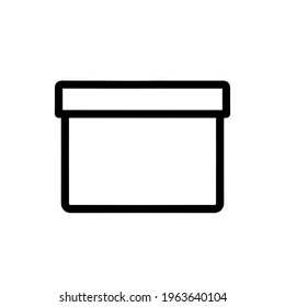 Vektorkastensymbol. EPS. 10.
