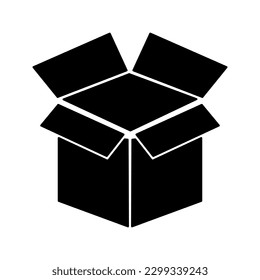 Icono de caja,ilustración vectorial, ilustración de icono de caja aislada en fondo blanco,.eps