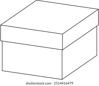 Box - Illustration Icon. Easily editable
