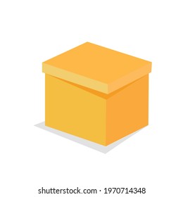 Box illustration. Vector design. Gift
