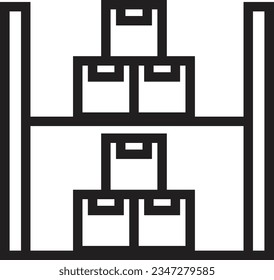 Box Industry Product Outline Icon
