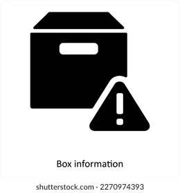 Box information and info icon concept