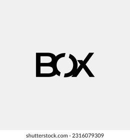 BOX initial letter monogram logo